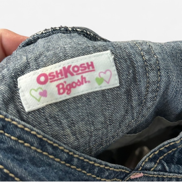 Oshkosh B’Gosh Vintage denim overalls with flower detail - Picture 4 of 5